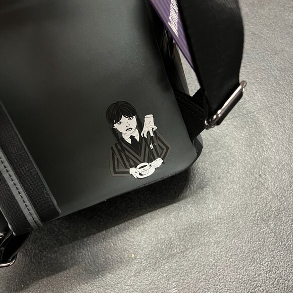 Loungefly Wednesday Addams Nevermore Cosplay Mini Backpack NWT - Picture 6 of 9